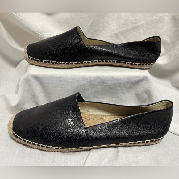 Michael Kors Shoes - Michael Kors Black
Leather Espadrille
Slip-On Flats Size 9M